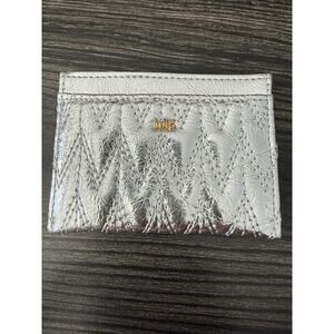 MNG Metallic Silver Card Case